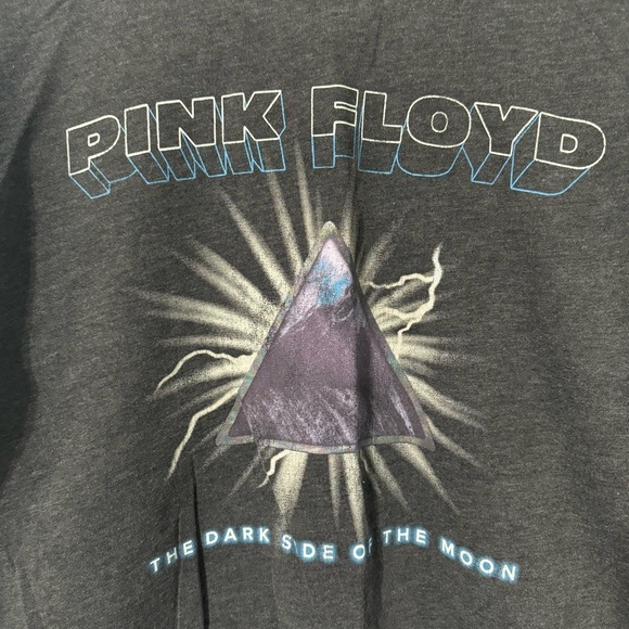 Pink‎ Floyd Women Gray Long Sleeves Crew Neck Graphic Print Cozy Sweater Size M - Picture 7 of 11